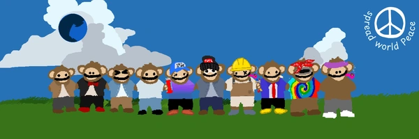 PUPS WORLD PEACE Banner