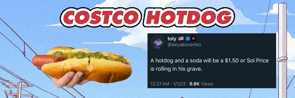 Costco Hot Dog Banner