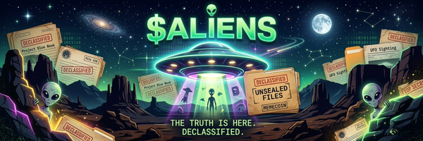 Aliens are real banner