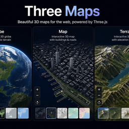Three Maps logo
