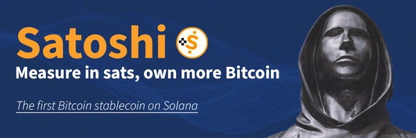 Satoshi a BTC Stablecoin Banner